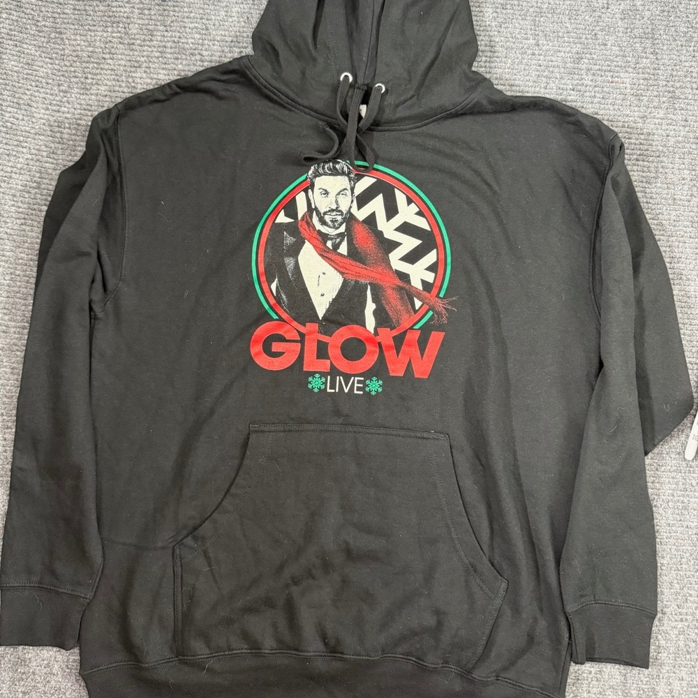 Brett Eldredge Glow Live Hoodie XL Black 2022 Country Music Concert Tour Graphic